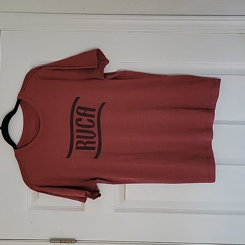 RVCA Women's Vintage Dye Red T-shirt Size Medium